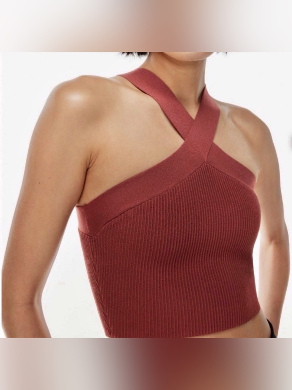 Aritzia Ribbed Halter Top